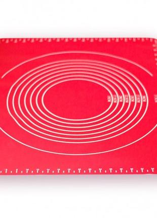 Коврик силиконовый для выпечки раскаточный 64*45*0.01см hh-667