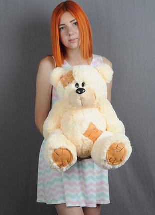 Плюшевий ведмедик гріша кремовий