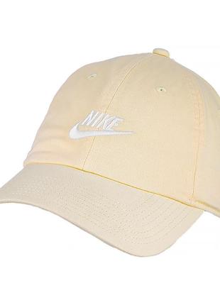 Мужская бейсболка nike u nsw h86 cap futura washed желтый misc (913011-744)2 фото