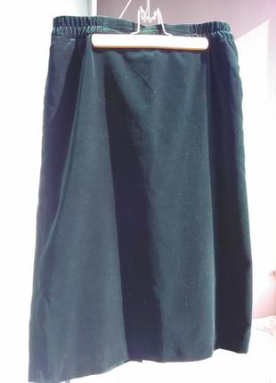 Шикарная  велюровая юбка-карандаш4 фото