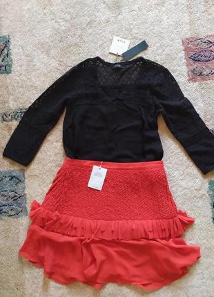 Кружевная блуза vila. coton