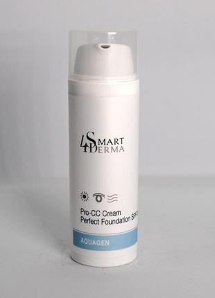 Smart4derma aquagen pro-cc cream perfect foundation spf 30 усовершенствующий увлажняющий сс-крем 50 мл