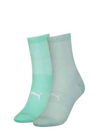 Носки puma women's classic socks 2-pack 35-38 light green 103003001-011