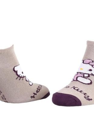 Носки hello kitty court 1-pack 35-41 pale gray/purple 13847651-4