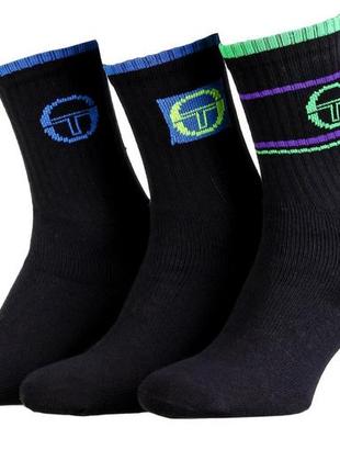 Носки sergio tacchini 3-pack 35-37 black 13520106-1