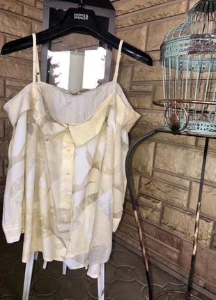 Нежная красивая кофточка /блуза с открытыми плечами