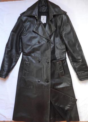 Женское пальто натуральная кожа,фирма freeheron ,combipel