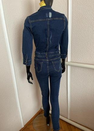 Джинсовий комбінезон у стилі dior liu jo (італія) джинсовий комбез4 фото