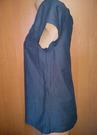 Тончайшая хлопковая блузка, индия пог-45 см.4 фото