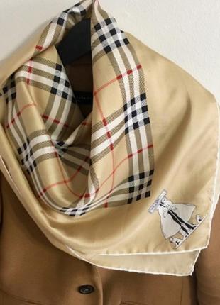 Винтажный шёлковый платок burberry 100 %шелк2 фото