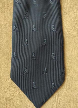 Шелковый галстук принт коты2 фото