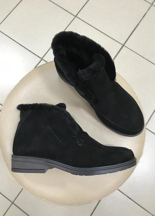 Зимние ботинки короткие лоферы