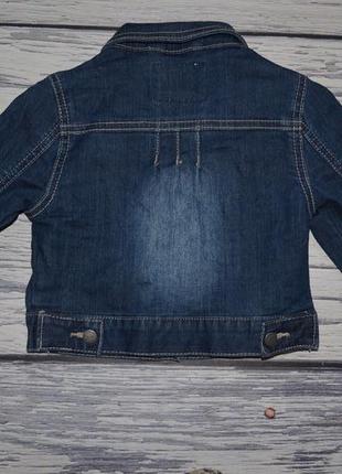 3 - 4 года 102 см обалденный фирменный джинсовый пиджак джинсовая курточка джинсовка6 фото