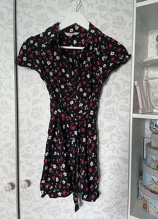 Платье из вискозы короткое