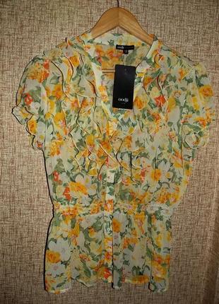 Блузка з квітковим принтом1 фото