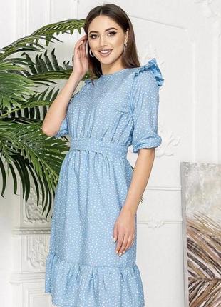 Плаття в горошок креп