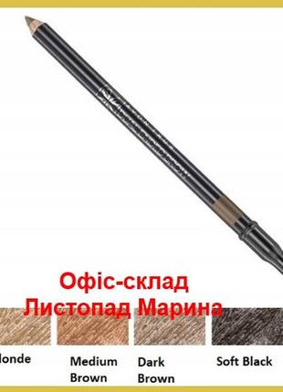 Карандаш для бровей с щеточкой avon true dualended brow pencil,  dark brown/темно-коричневый 1.08 г2 фото