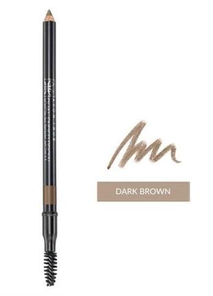 Карандаш для бровей с щеточкой avon true dualended brow pencil,  dark brown/темно-коричневый 1.08 г1 фото