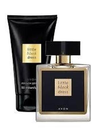 Парфюмированный набор little black dress 50 мл+лосьон для тела, 1748481 фото