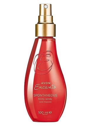 Парфюмерный спрей avon encanto spontaneous coral magnolia, коралловая магнолия, 100 мл