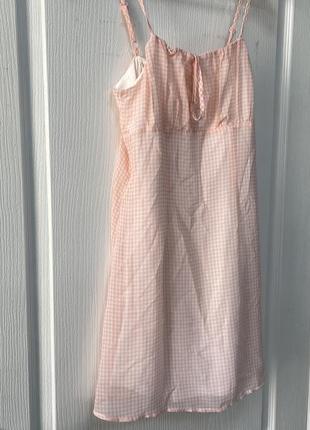 Платье сарафан в клетку h&m 6