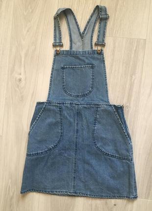 Джинсовое платье сарафан asos