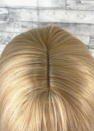 1525 парик блонд с пробором без челки каре 35см4 фото