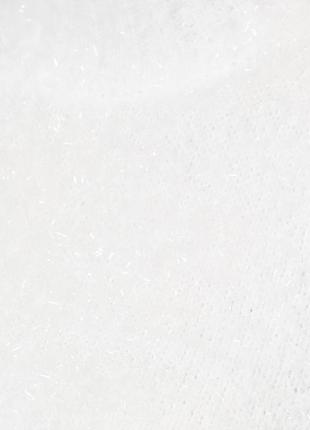 Красивий білий светрик із вирізами6 фото