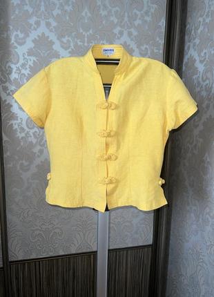 Ципао шелковая блуза в восточном стиле ручная работа японская блуза китайская блуза2 фото