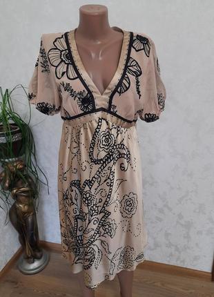 Нежное шелковое платье от французского бренда ebene bu patrik assulune
