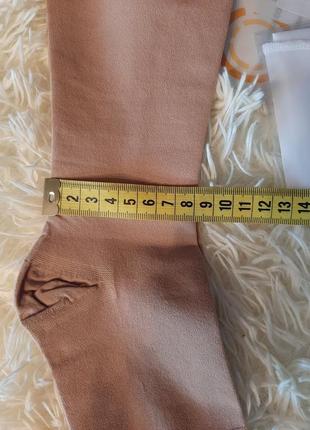Компрессионные чулки с открытым носком 1 класс компрессии, бежевые, м-ка.6 фото