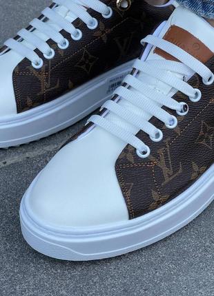 Кросівки louis vuitton sneakers time out ‘brown’ кроссовки9 фото