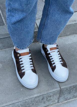 Кросівки louis vuitton sneakers time out ‘brown’ кроссовки7 фото