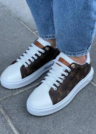 Кросівки louis vuitton sneakers time out ‘brown’ кроссовки2 фото