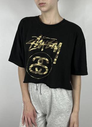 Укорочена футболка stussy1 фото