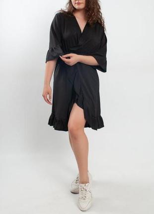 Жіноче легке літнє чілене плаття відрізна талія (s m l)