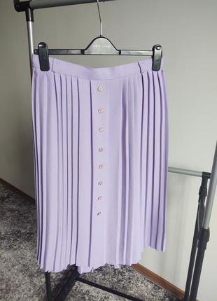 Юбка юбка плиссе лиловая фиолетовая сиреневая