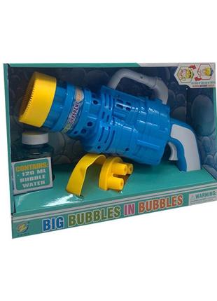 Генератор мыльных пузырей "пистолет" 75-3 с запаской (синий)1 фото