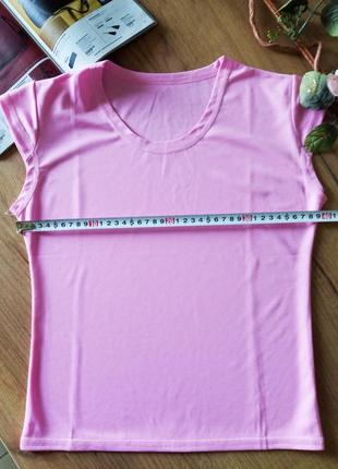 Распродажа футболка майка розового цвета, состав полиэстер, небольшой размер, отличное качество2 фото