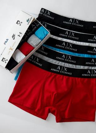 Чоловічі труси боксери армані, чоловічі труси армані бавовна преміум якість, армані ексчейндж