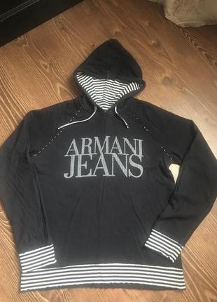 Двухстороння худі armani jeans