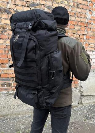 Армейский черный рюкзак баул