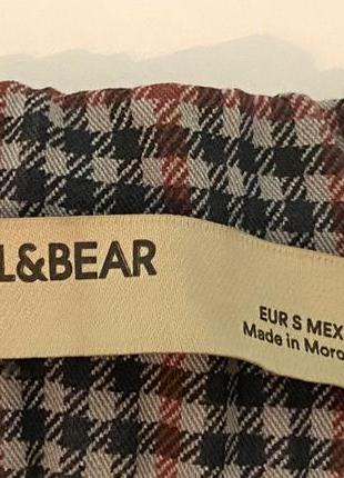 Клетчатые брюки pull&bear3 фото