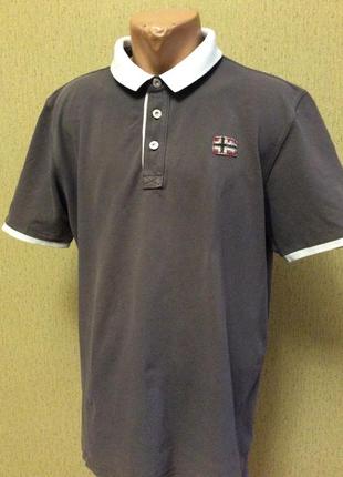 Футболка поло napapijri оригінал розмір xxl(xl-xxl)