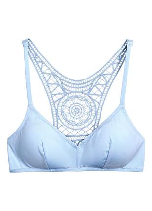 Верхня частина купальника h&m 0495976 38 (b75), 40/10 (c75)  блакитна
