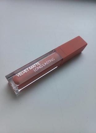 Жидкая помада для губ lcf velvet matte long lasting 06, 6 мл