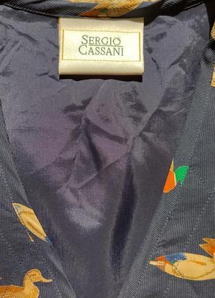 Sergio cassani винтажный шелковый жилет.