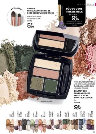 Тіні для повік "чудовий квартет" avon true, в асортименті.