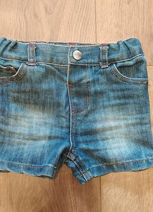 Джинсовые шорты primark 2-3 года