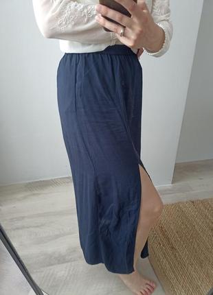 Длинная юбка с разрезом3 фото